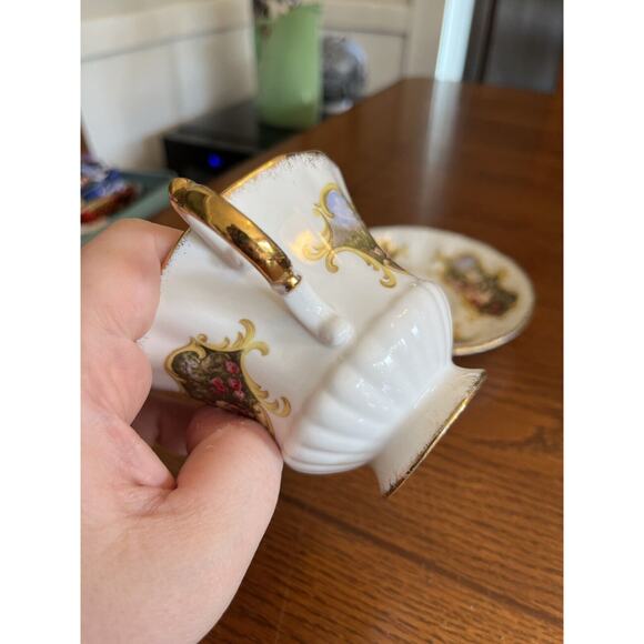 Paragon B Chippendale Tea Cup & Saucer Woman And Child Scene By Appointment - Picture 5 of 6